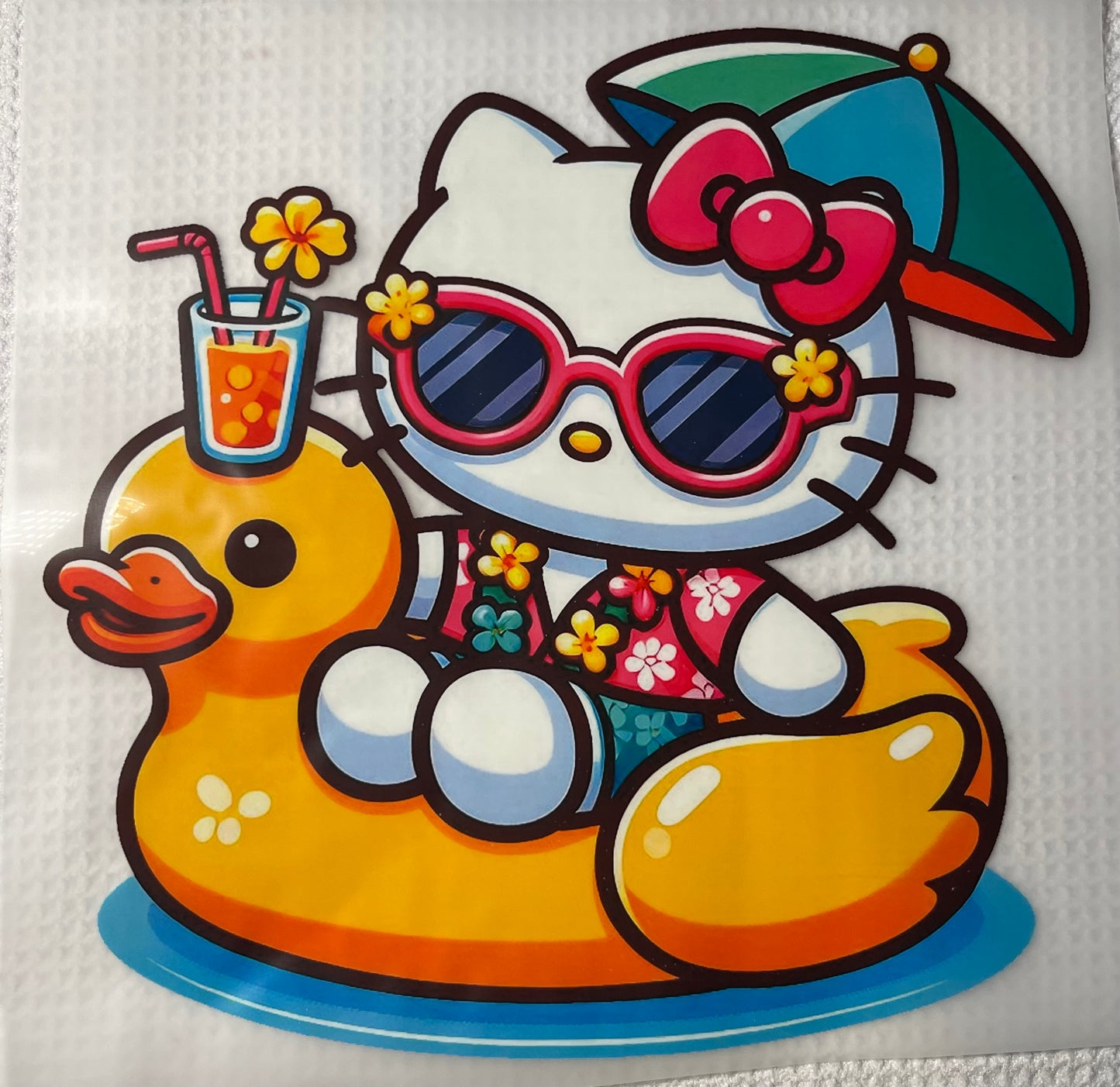 Full Size DTF prints HK Hello Kitty Sanrio