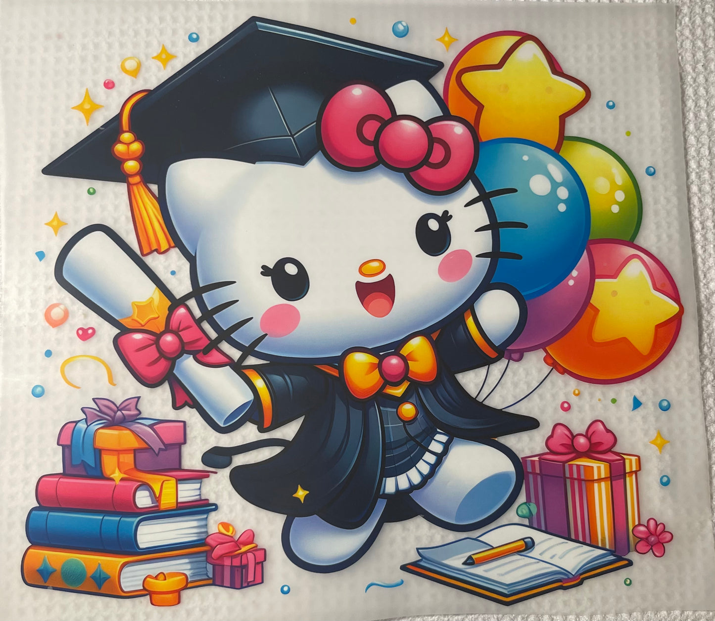 Full Size DTF prints HK Hello Kitty Sanrio